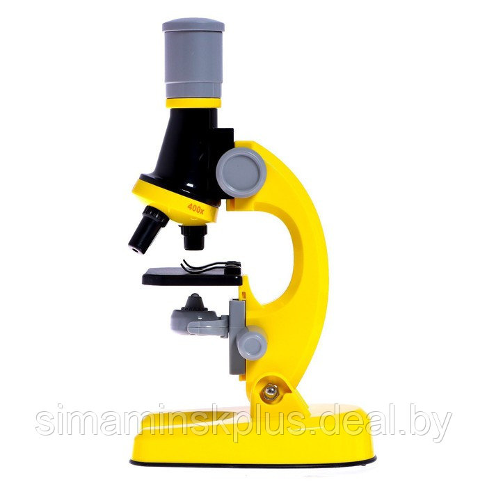 Микроскоп детский «Юный ботаник» кратность х100, х400, х1200, желтый, подсветка - фото 3 - id-p206456242