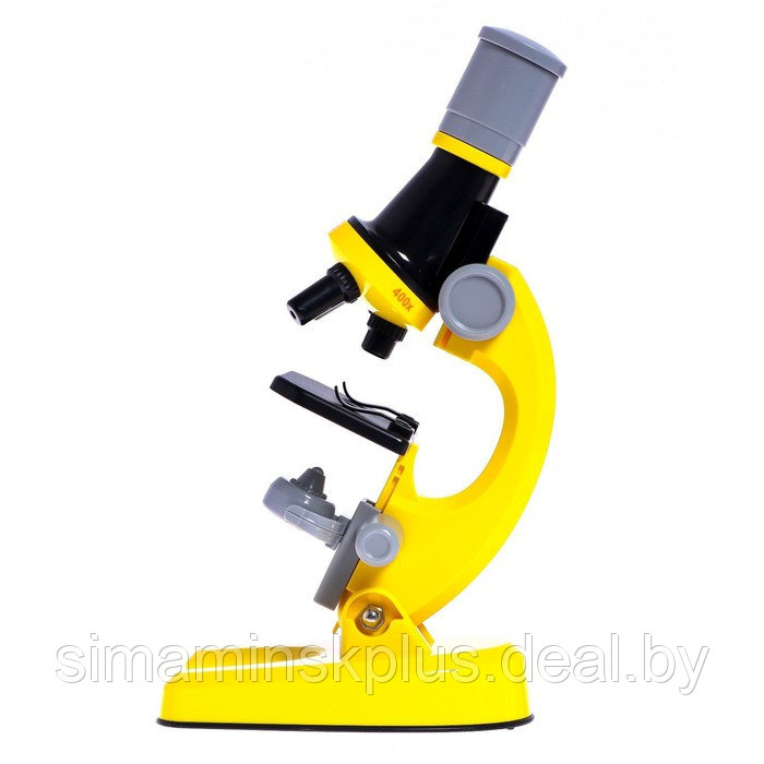Микроскоп детский «Юный ботаник» кратность х100, х400, х1200, желтый, подсветка - фото 4 - id-p206456242