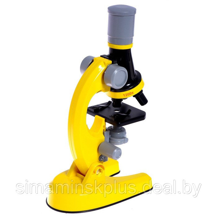 Микроскоп детский «Юный ботаник» кратность х100, х400, х1200, желтый, подсветка - фото 5 - id-p206456242