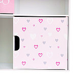 Стеллаж с дверцами Little Princess, 60 × 60 см, цвет белый, фото 7