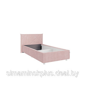 Кровать Бест с ортопедом 900х2000 нежно-розовый (велюр)