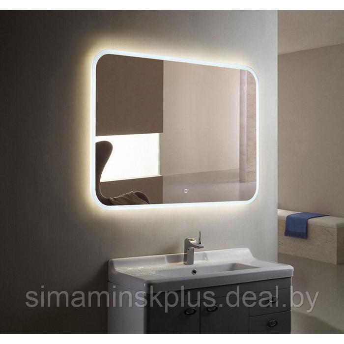 Зеркало с LED подсветкой «Ева» 915х685 мм, сенсорный выключатель, диммер - фото 1 - id-p206456321