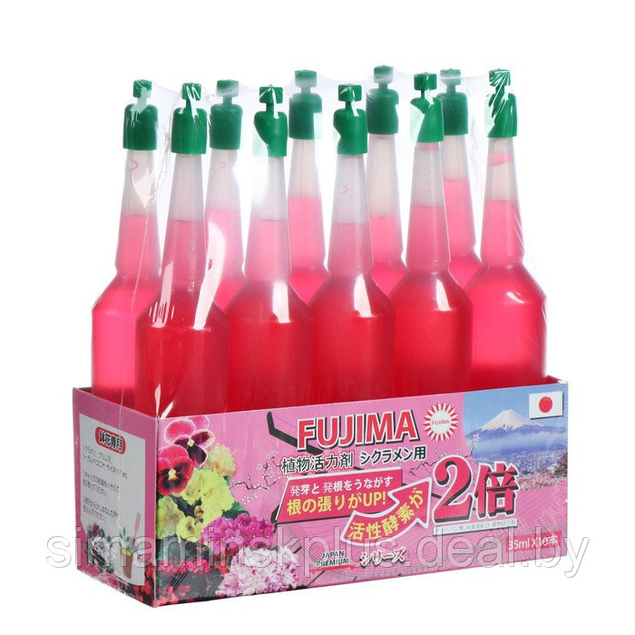 Удобрение Японское FUJIMA для цветущих (активация цветения), розовый, 35 мл, 10 шт. - фото 1 - id-p206458398