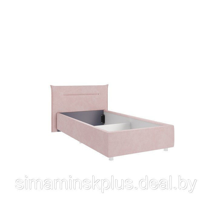Кровать Альба с орт. основанием 900х2000 нежно-розовый (велюр) - фото 1 - id-p206457236