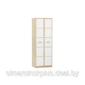 Шкаф для одежды Фанк 014 07М, 802х574х2256, Белый/Дуб сонома