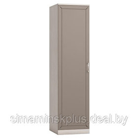 Пенал для одежды «Босфор», 504×532×1998 мм, 1 дверь, ясень анкор светлый / глиняный серый