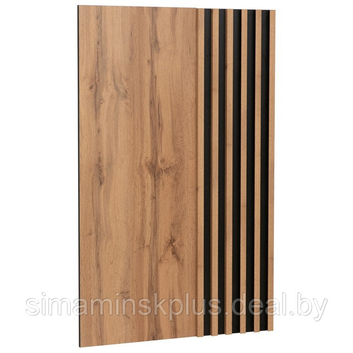 Шкаф для одежды «Либерти» 51.01, 820×429×2170 мм, опора металл, цвет дуб вотан / чёрный - фото 4 - id-p206457547