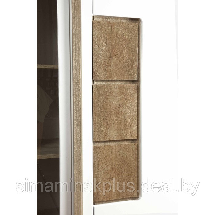 Шкаф комбинированный «Дора» 30.02-02, 900×434×1964 мм, цвет дуб сонома / белый глянец - фото 3 - id-p206457563