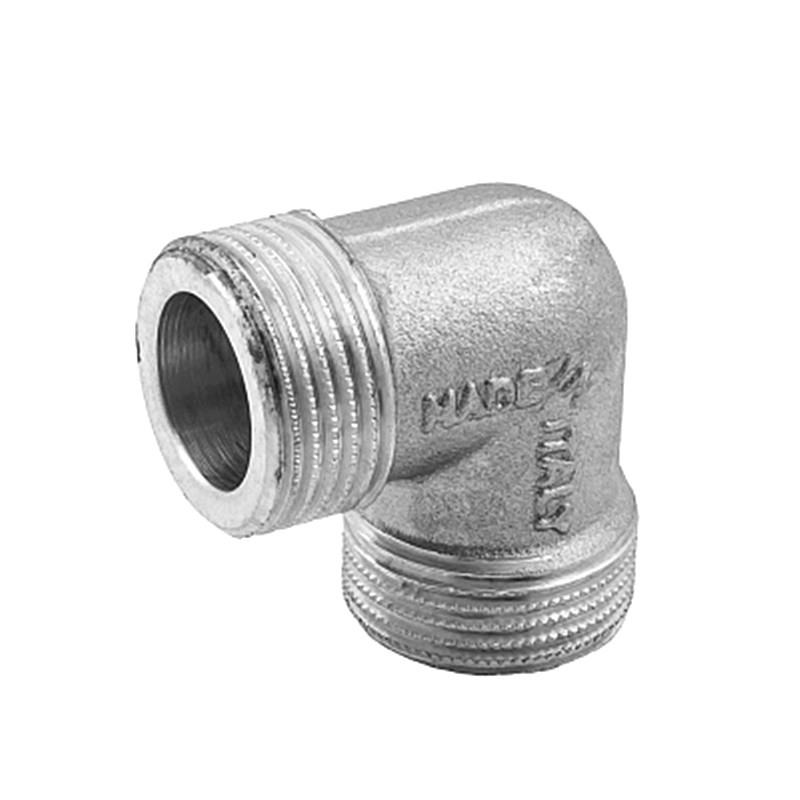 ELSEN Угольник, 90°, НН, 1/2", 1/2", TIN латунь EBF10.12T