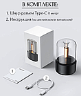 Портативный светодиодный аромадиффузор - ночник " Пламя свечи" (увлажнитель воздуха ароматический) USB DQ702 1, фото 5