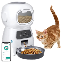 Автоматическая кормушка для домашних питомцев Elf Automatic Pet feeder с Wi-Fi и управлением через смартфон