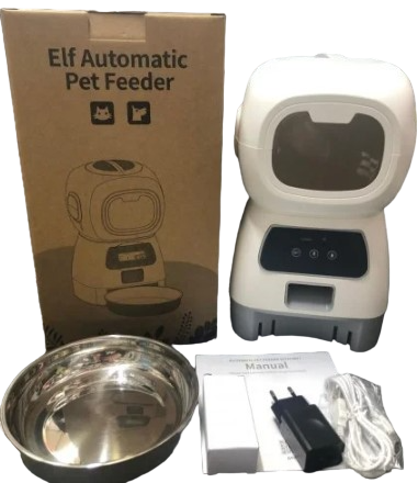 Автоматическая кормушка для домашних питомцев Elf Automatic Pet feeder с Wi-Fi и управлением через смартфон - фото 3 - id-p206460908