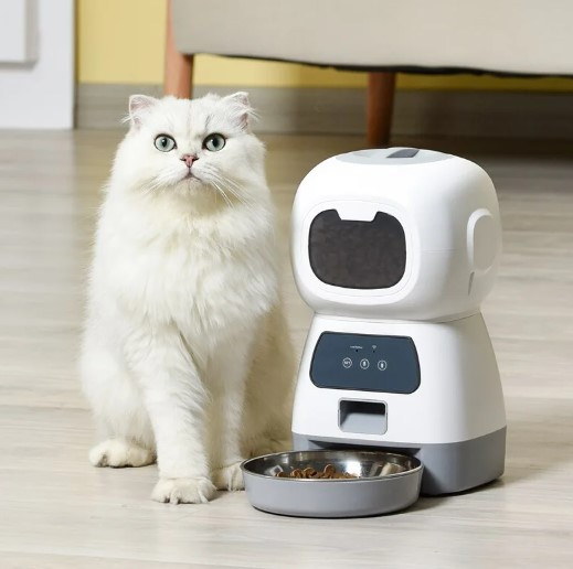 Автоматическая кормушка для домашних питомцев Elf Automatic Pet feeder с Wi-Fi и управлением через смартфон - фото 5 - id-p206460908