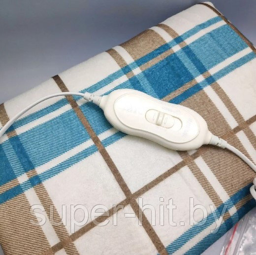 Электроодеяло с подогревом Electric Under blanket 1500 mm x 700 mm (2 режима обогрева, пульт управления) - фото 3 - id-p206461424