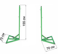 СТОЙКИ БАДМИНТОННЫЕ ПЕРЕДВИЖНЫЕ арт.СБПСС002