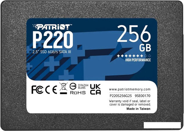 SSD Patriot P220 256GB P220S256G25, фото 2
