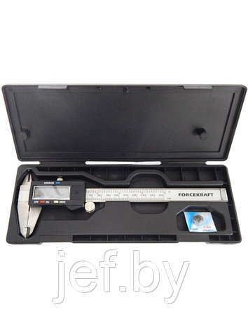 Штангенциркуль электронный в пластиковом футляре FORCEKRAFT FK-5096PE1, фото 2