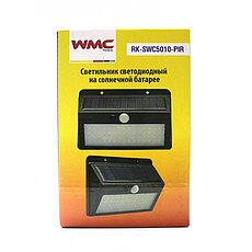 Светильник светодиодный на солнечной батарее с датчиком движения WMC TOOLS WMC-RK-SWC5010-PIR, фото 3