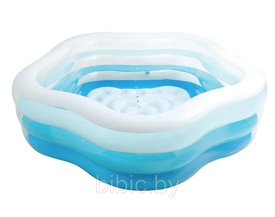 Детский надувной бассейн с надувным дном,интекс intex 56495NP плавательный для купания плавания детей от 3 лет - фото 2 - id-p206471365
