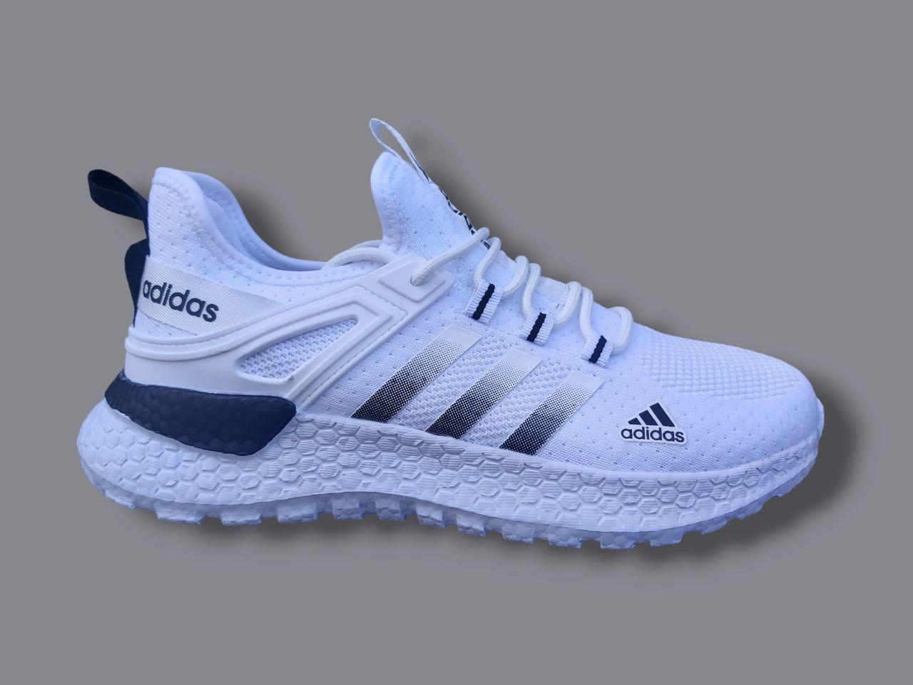 Кроссовки мужские Adidas белые - фото 1 - id-p206472644