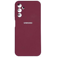 Силиконовый чехол Silicone Case бордовый для Samsung Galaxy A24