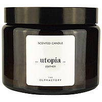 Свеча ароматическая The Olphactory, Utopia, Leather, 60 ч