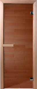 Стеклянная дверь для бани/сауны Doorwood Бронза 190x70.6