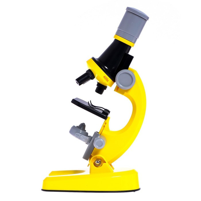 Микроскоп детский «Юный ботаник» кратность х100, х400, х1200, желтый, подсветка - фото 4 - id-p206475950