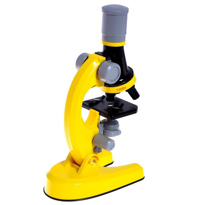 Микроскоп детский «Юный ботаник» кратность х100, х400, х1200, желтый, подсветка - фото 5 - id-p206475950