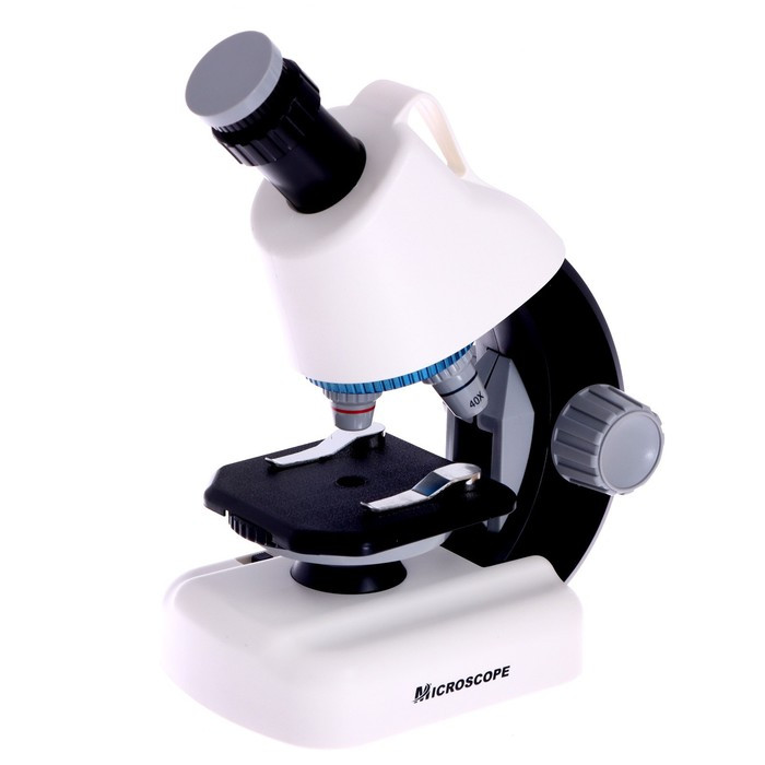 Микроскоп детский «Набор биолога в чемодане» кратность х40, х100, х640, подсветка, цвет белый - фото 2 - id-p206475953