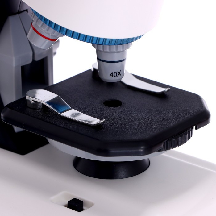 Микроскоп детский «Набор биолога в чемодане» кратность х40, х100, х640, подсветка, цвет белый - фото 7 - id-p206475953