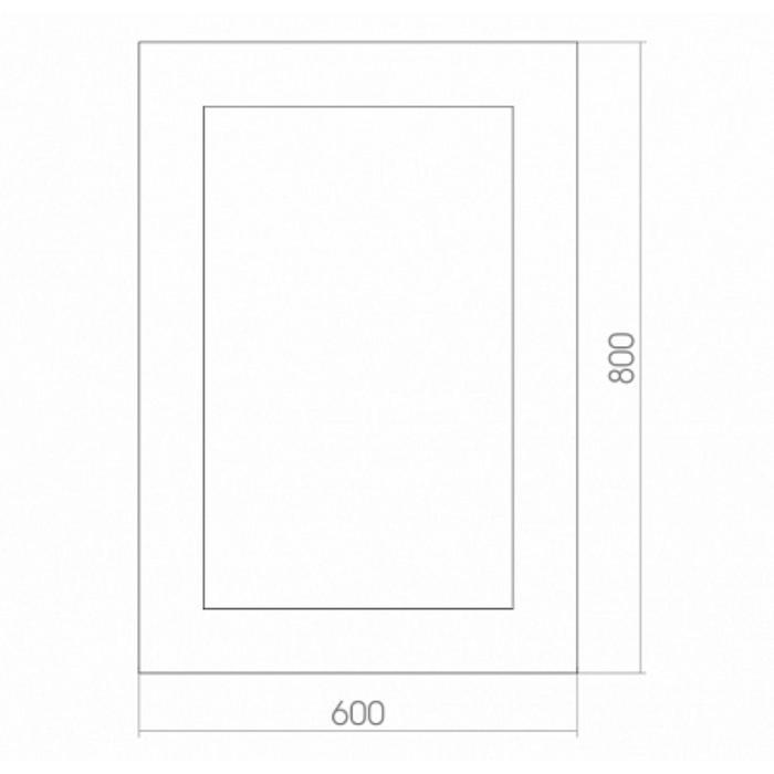 Зеркало с LED подсветкой «Лея» 600х800 мм, выключатель-датчик на движение - фото 4 - id-p206478487