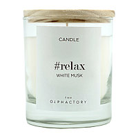 Свеча ароматическая The Olphactory, Relax, Whitw Musk, 40 ч