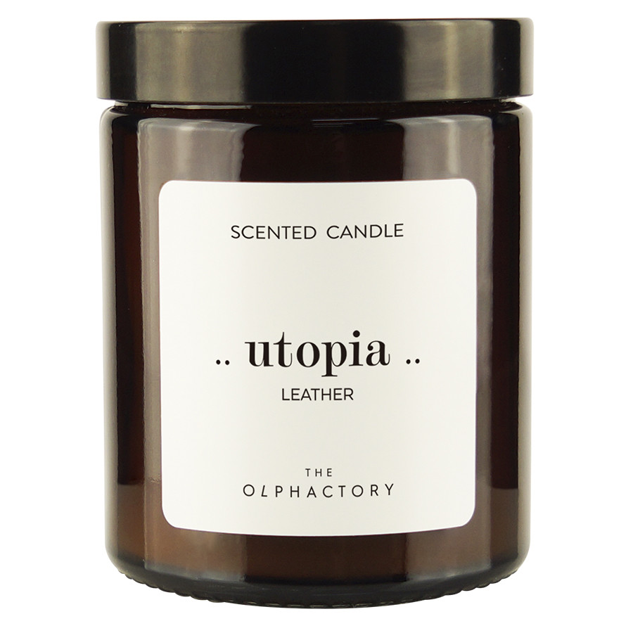 Свеча ароматическая The Olphactory, Utopia, Leather, 30 ч