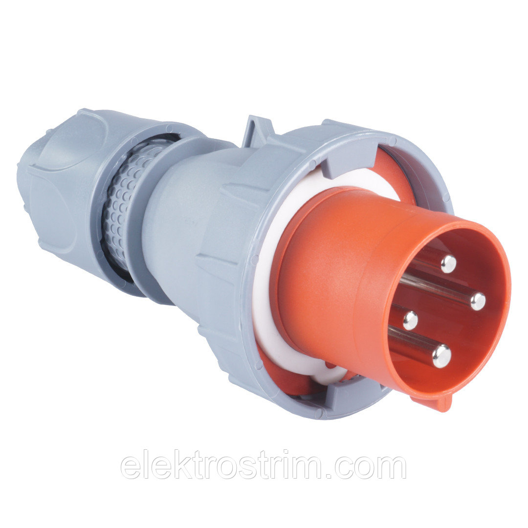 3132-301-1600 4x63A Вилка силовая кабельная переносная (3P+PE+p) IP67 TP ELECTRIC, Турция