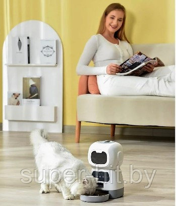 Автоматическая кормушка для домашних питомцев Elf Automatic Pet feeder с Wi-Fi и управлением через смартфон - фото 7 - id-p206481589