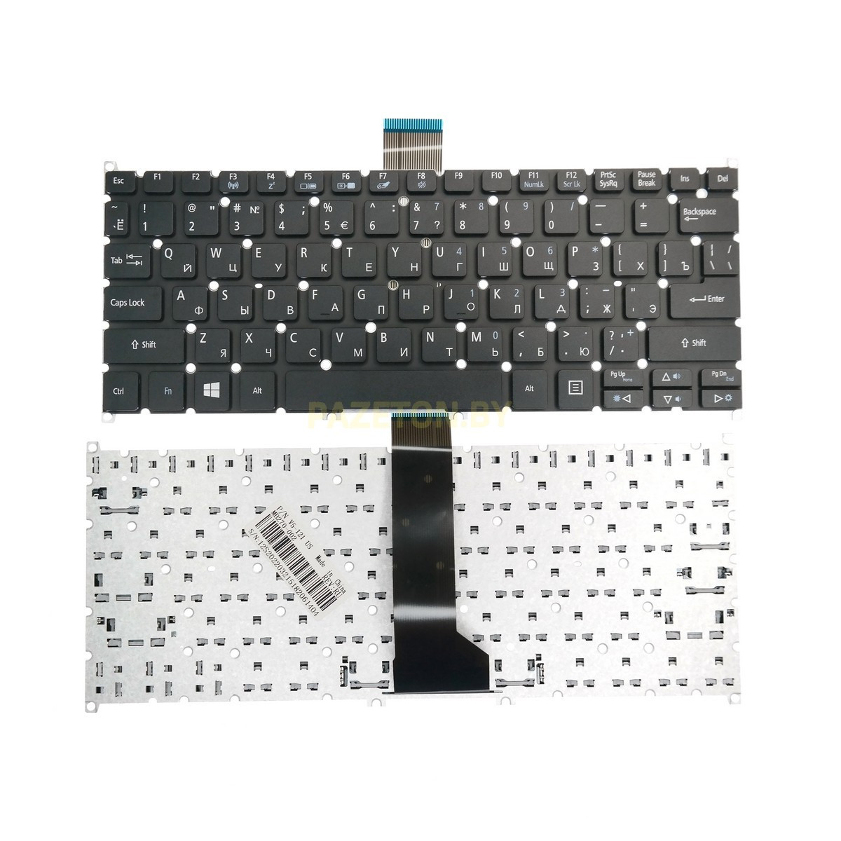 Клавиатура для ноутбука Acer Aspire V5-171 черная - фото 2 - id-p154415291