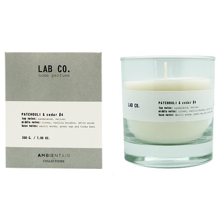 Свеча ароматическая LAB CO, Patchouli & Cedar, 40 ч, фото 2