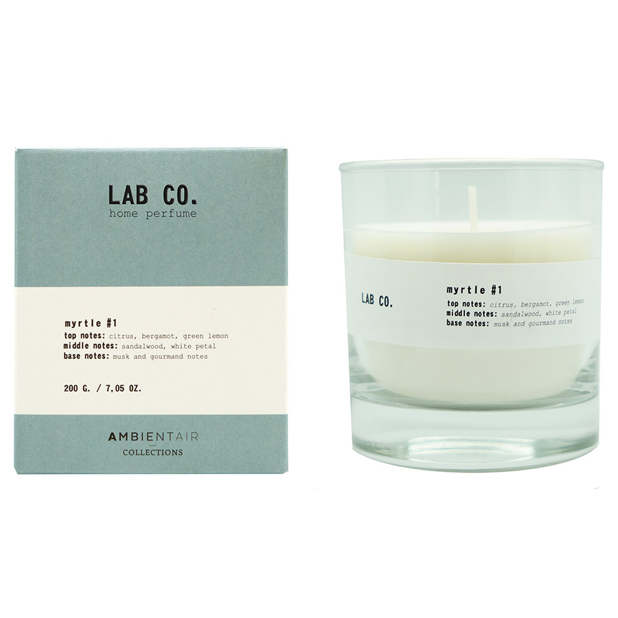 Свеча ароматическая LAB CO, Myrtle, 40 ч
