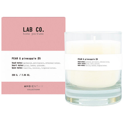 Свеча ароматическая LAB CO, Pear & Pineapple, 40 ч, фото 2