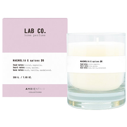 Свеча ароматическая LAB CO, Magnolia & Spices, 40 ч, фото 2