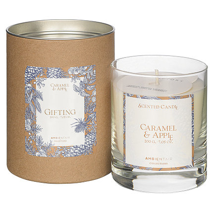 Свеча ароматическая Gifting, Caramel & Apple, 40 ч, фото 2