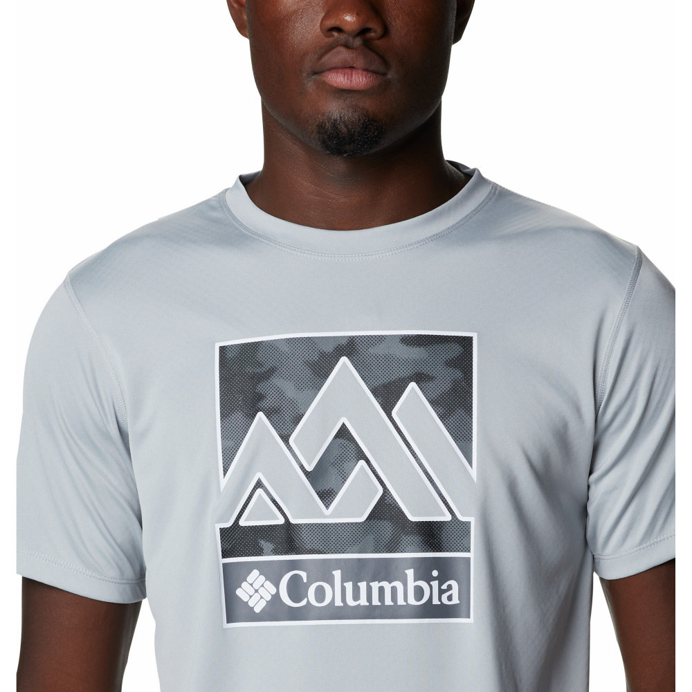 Футболка мужская Columbia Zero Rules Short Sleeve Shirt светло-серый - фото 4 - id-p203005956