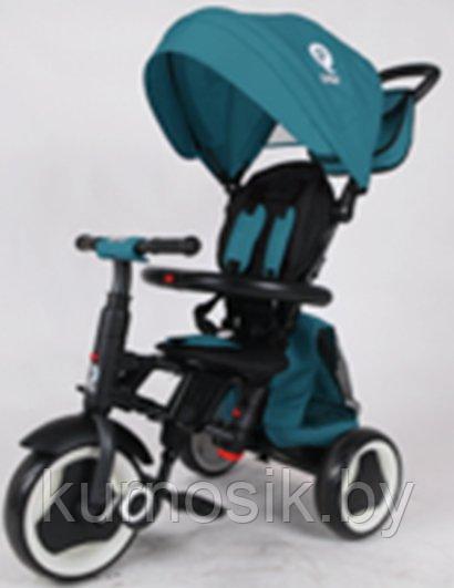 Детский велосипед трехколесный QPlay Rito Plus1G, колеса 10\8 складной фиолетовый - фото 5 - id-p206566618