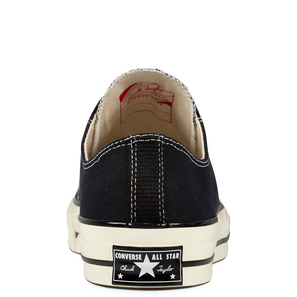 Кеды унисекс Converse Chuck 70 Classic Low Top черный 162058C - фото 3 - id-p206622508