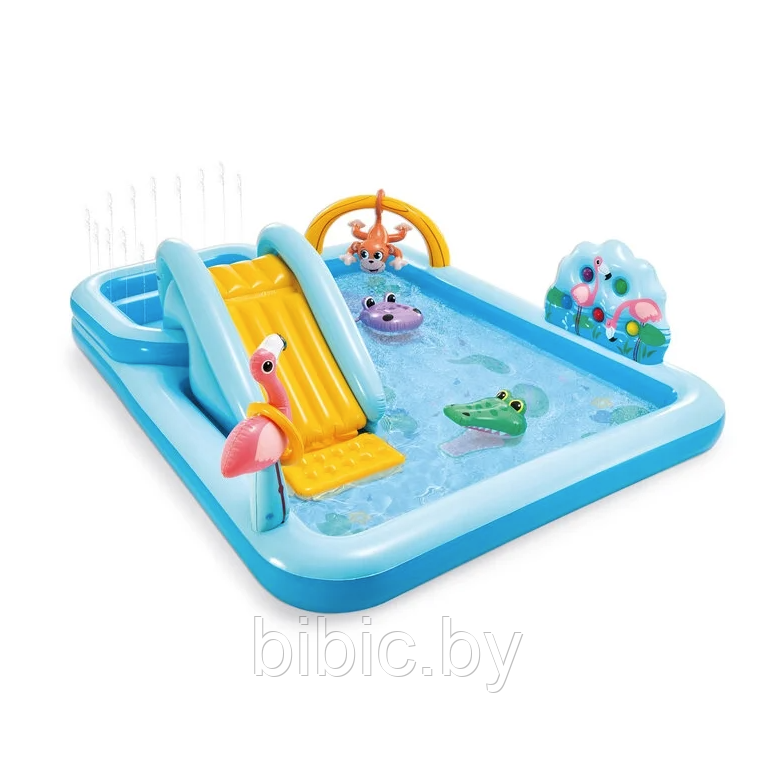 Детский надувной игровой центр Джунгли INTEX,интекс 57161NP плавательный для игры купания детей малышей - фото 2 - id-p206624876