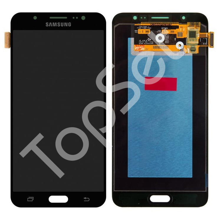 Дисплей (Модуль) Samsung J710F (J7 2016) в сборе с тачскрином Черный - (AMOLED, с регулировкой подсветки) - фото 1 - id-p179039346