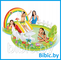 Детский надувной водный игровой центр Мой сад INTEX,интекс 57154NP плавательный для игры купания детей малышей