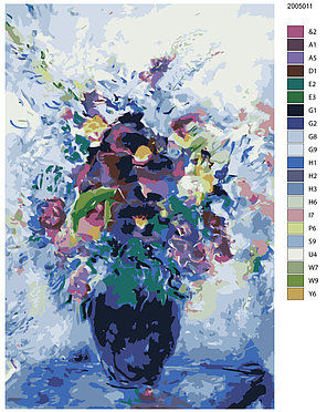 Живопись по номерам Цветы в вазе Абстракция 40 x 60 | ANNA-2005011 | SLAVINA, фото 2