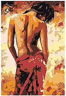 Картина по номерам Девушка в красном Эмерико Имре Тот 40 x 60 | EM07 | SLAVINA